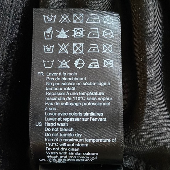 Sandro Paris Moonlight Lovers Embroidered Stretch Velvet Tee, size S - Picture 8 of 11